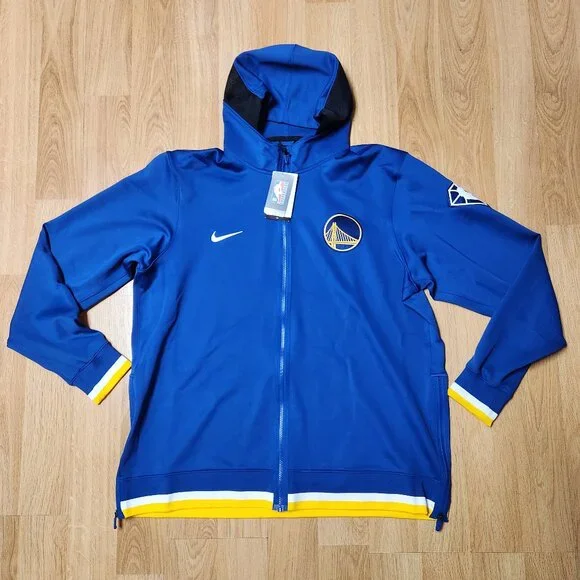 2021 Golden State Warriors NBA 75th Anniversary Nike showtime hoodie men sz  2XLT